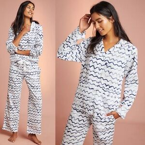 YAWN x Anthropologie Uncharted Sleep Set Pajamas Sz M
